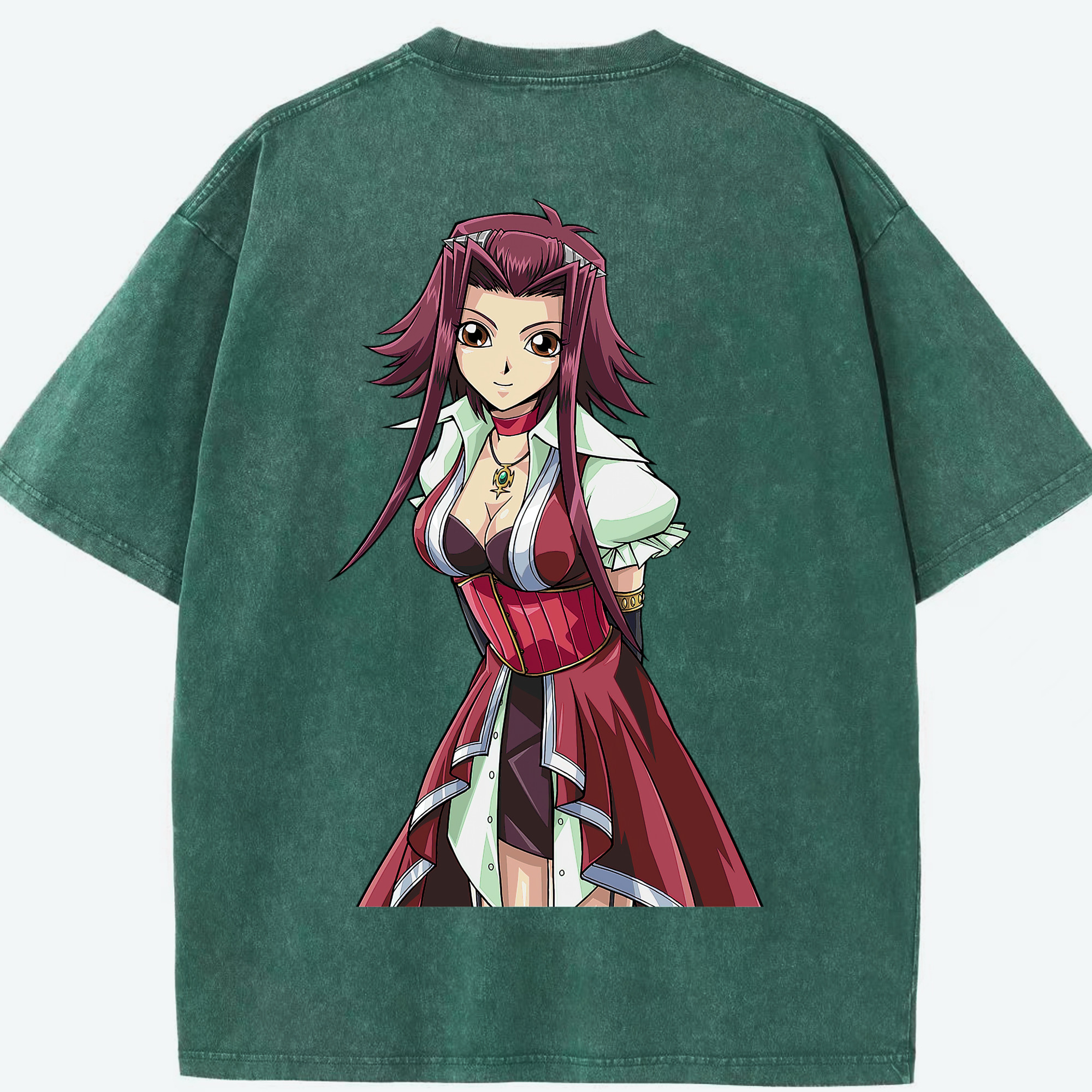 （画像用） 遊☆戯☆王 Yu-Gi-Oh! 綿100% ヴィンテージ風 半袖Tシャツ（背面プリント）